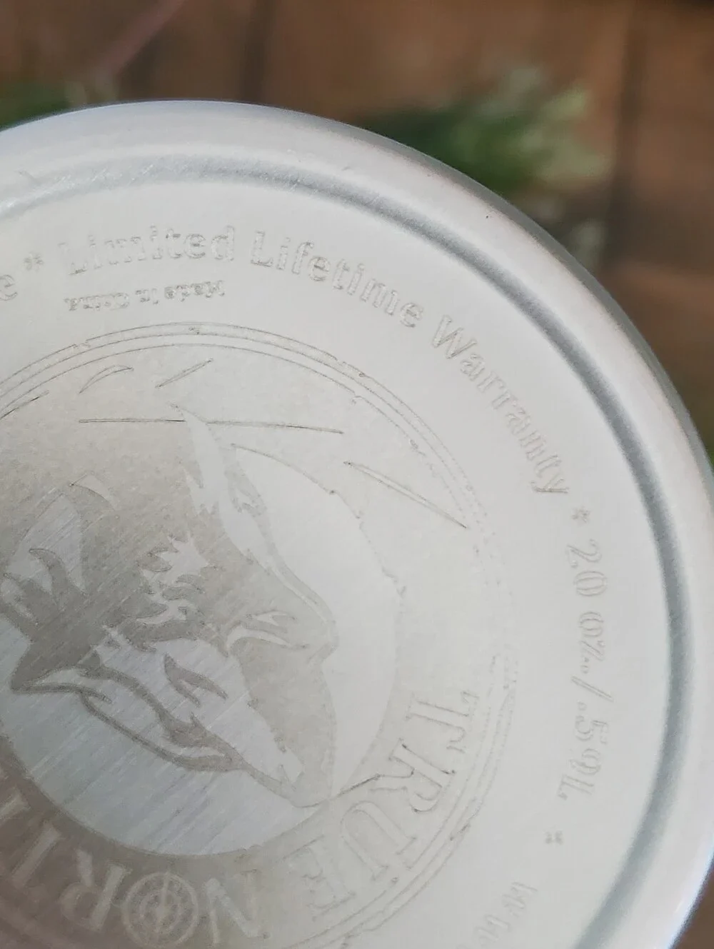 True North Wolf Etched 20oz Stainless Steel Vacuum Insulated Travel Tumbler Mug